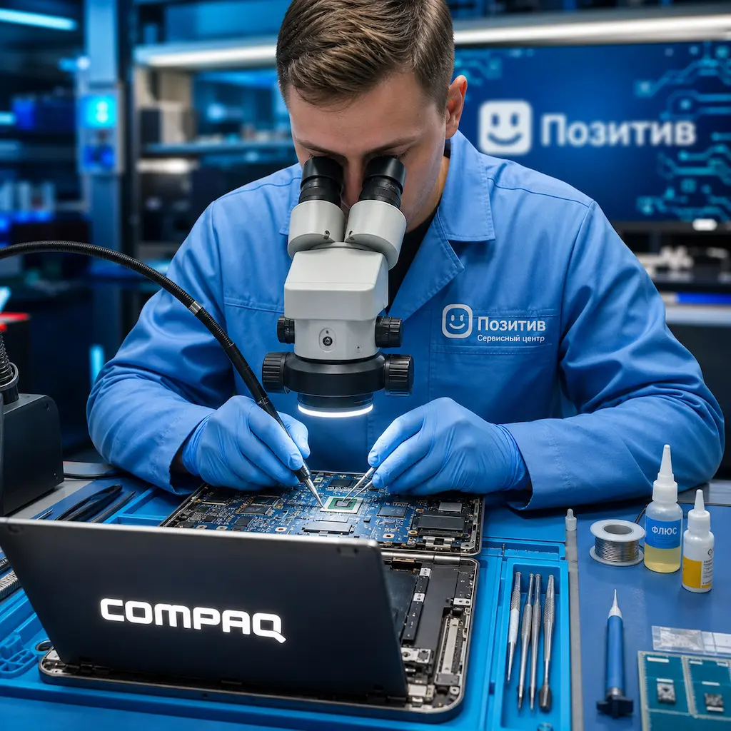 Замена видеокарты ноутбука Compaq в Орехово-Зуево