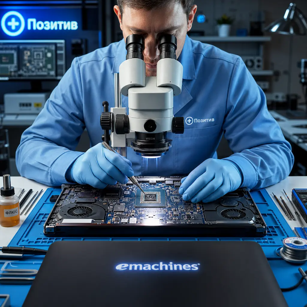 Замена видеокарты ноутбука Emachines в Орехово-Зуево