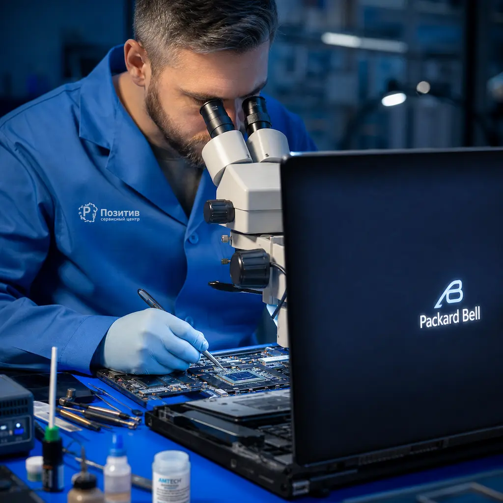 Замена видеокарты ноутбука Packard Bell в Орехово-Зуево