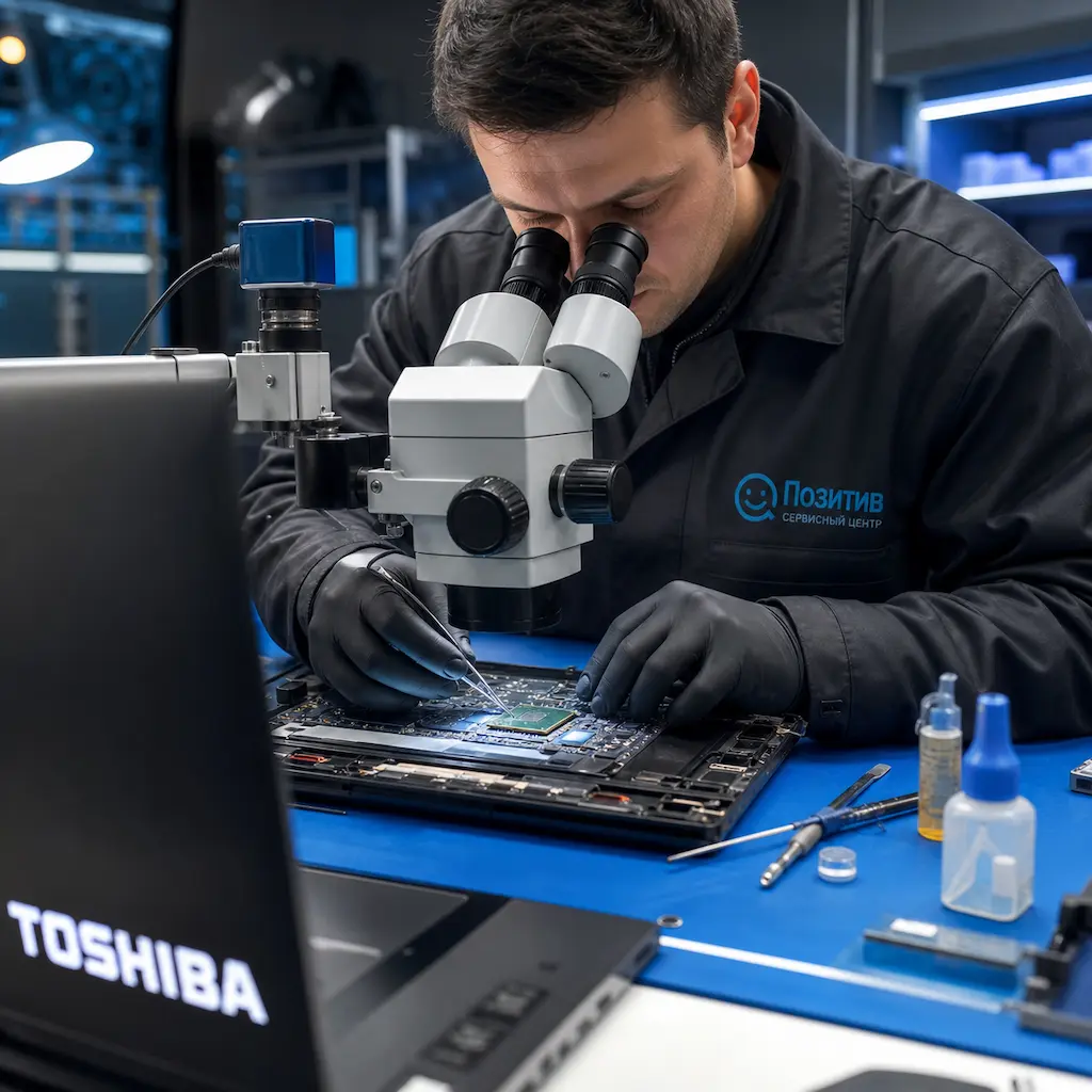 Замена видеокарты ноутбука Toshiba в Орехово-Зуево