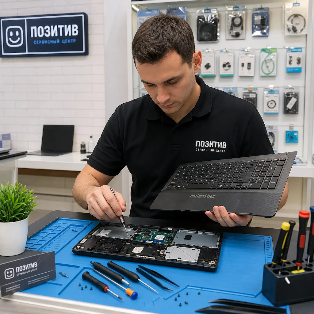 заменить клавиатуру на ноутбуке Packard Bell в Орехово-Зуево