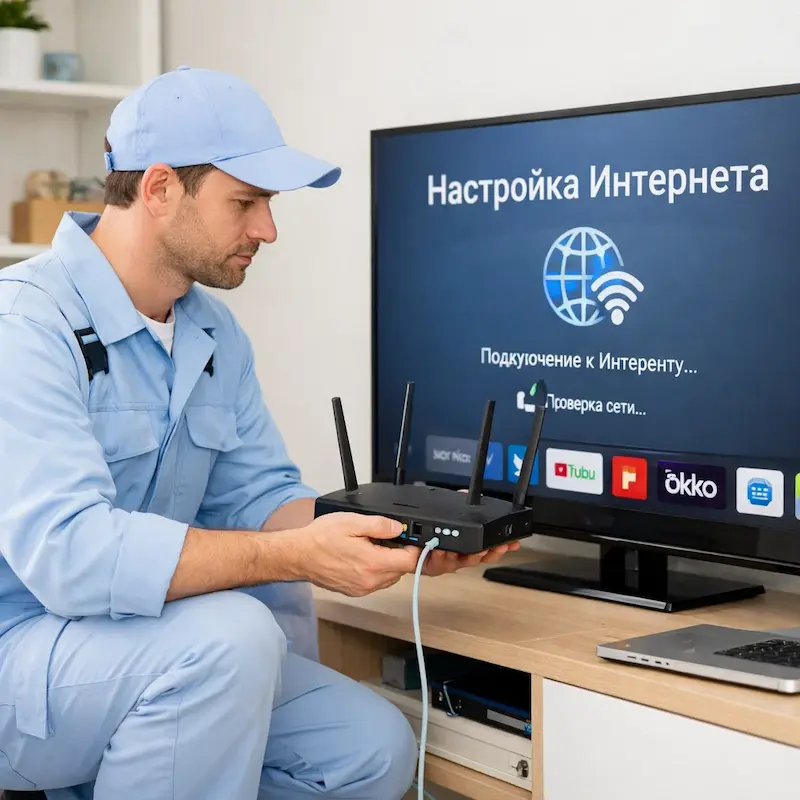 Настройка интернета на телевизоре в Орехово-Зуево