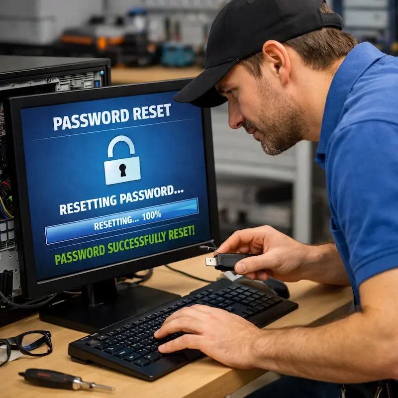 Сброс пароля от компьютера в Орехово-Зуево